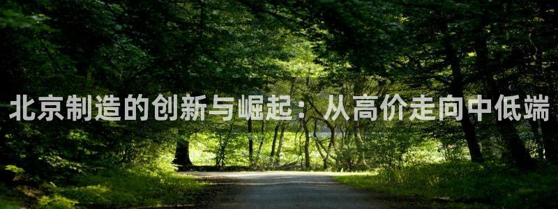 天宏娱乐杨叔：北京制造的创新与崛起：从高价走向中低端