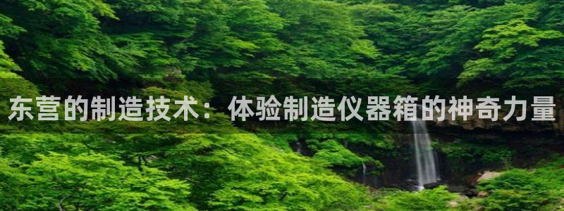 宏天娱乐会所电话：东营的制造技术：体验制造仪器箱的神奇力量