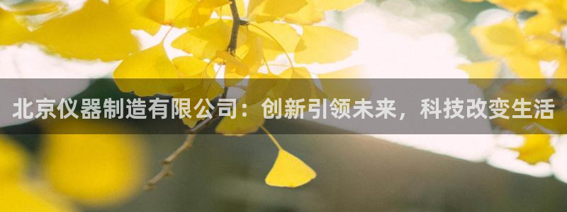 天宏娱乐倒闭了吗：北京仪器制造有限公司：创新引领未来，科技改
