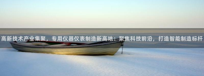 天宏娱乐为什么被骂：高新技术产业集聚，专用仪器仪表制造新高地