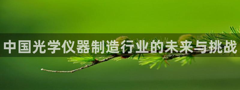 天宏娱乐王叔：中国光学仪器制造行业的未来与挑战