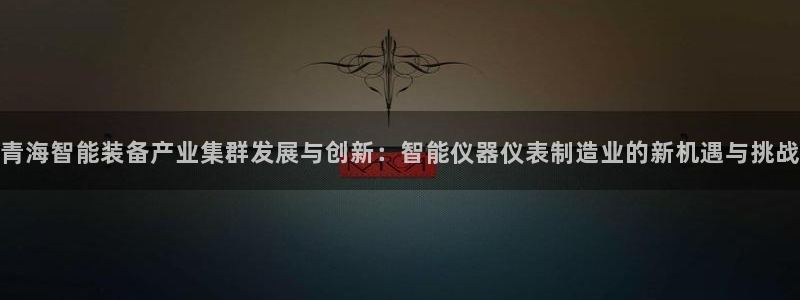 河源天宏娱乐店：青海智能装备产业集群发展与创新：智能仪器仪表