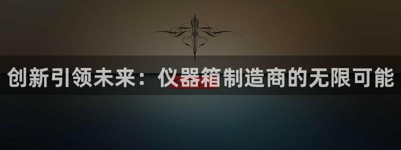 天宏娱乐登入：创新引领未来：仪器箱制造商的无限可能