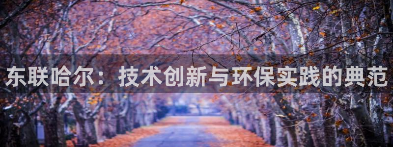 天宏娱乐河源店招聘：东联哈尔：技术创新与环保实践的典范